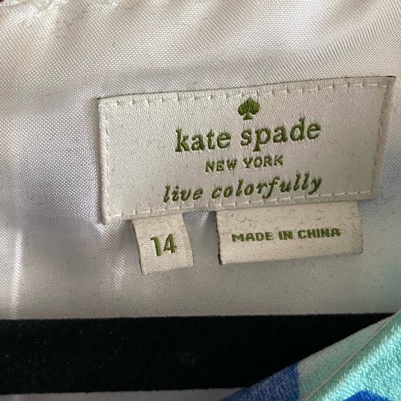 KATE SPADE Jaq Dive Right In Blouse Floral Poppy Sheath Short Sleeve - Picture 3 of 3